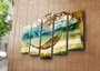 Wallity Set de 5 pinturas decorativas en lienzo 5PATK-3 Multicolor